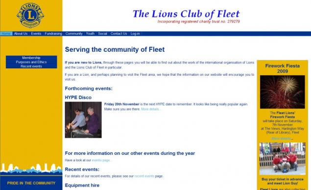 Fleet Lions front page