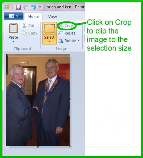 Crop the image Crop the image