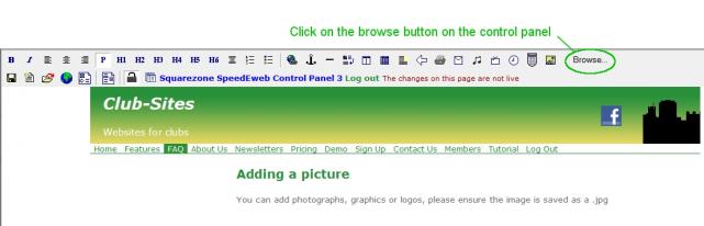 Click on browse