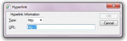 Hyperlink window