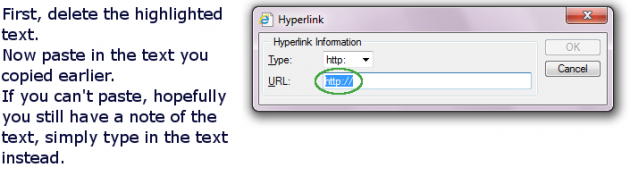 Linking to a hidden page