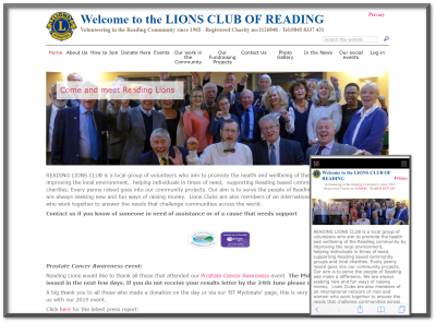 Reading Lions website